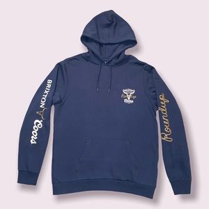 Brixton Coors Roundup Hoodie Washed Navy -      Size - Large